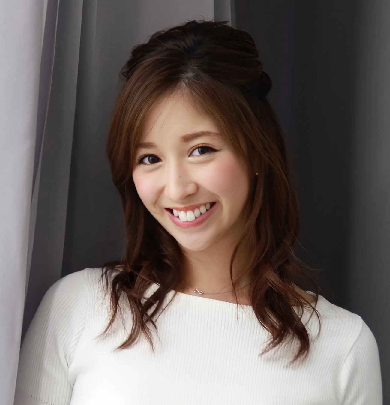 笑顔の女性
