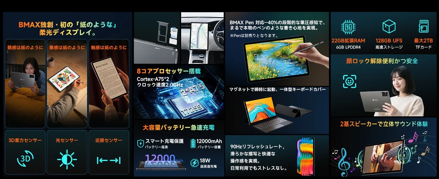 2026年新作|13.3インチ紙のような描き心地タブレット
