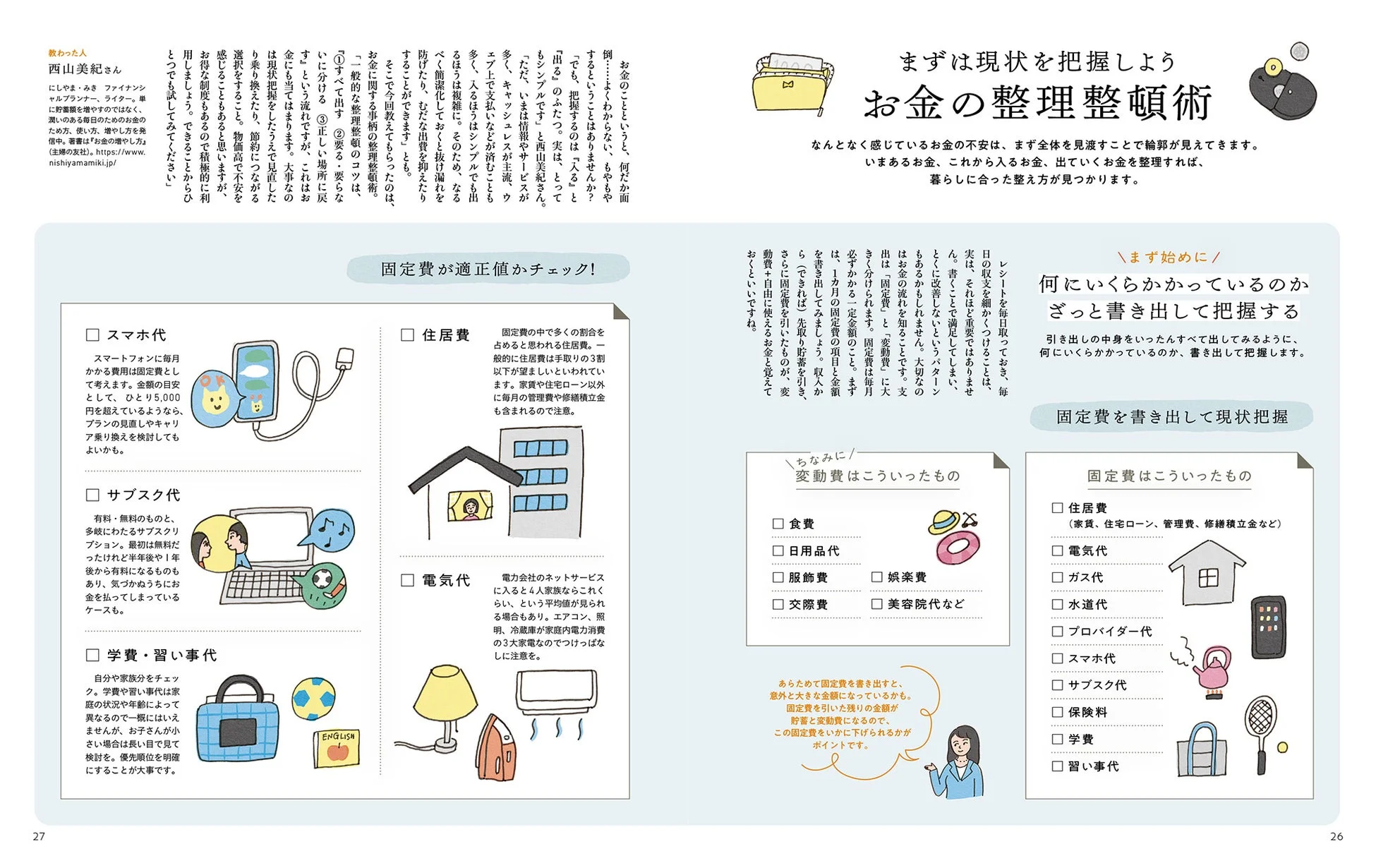 お金の整理整頓術のページ