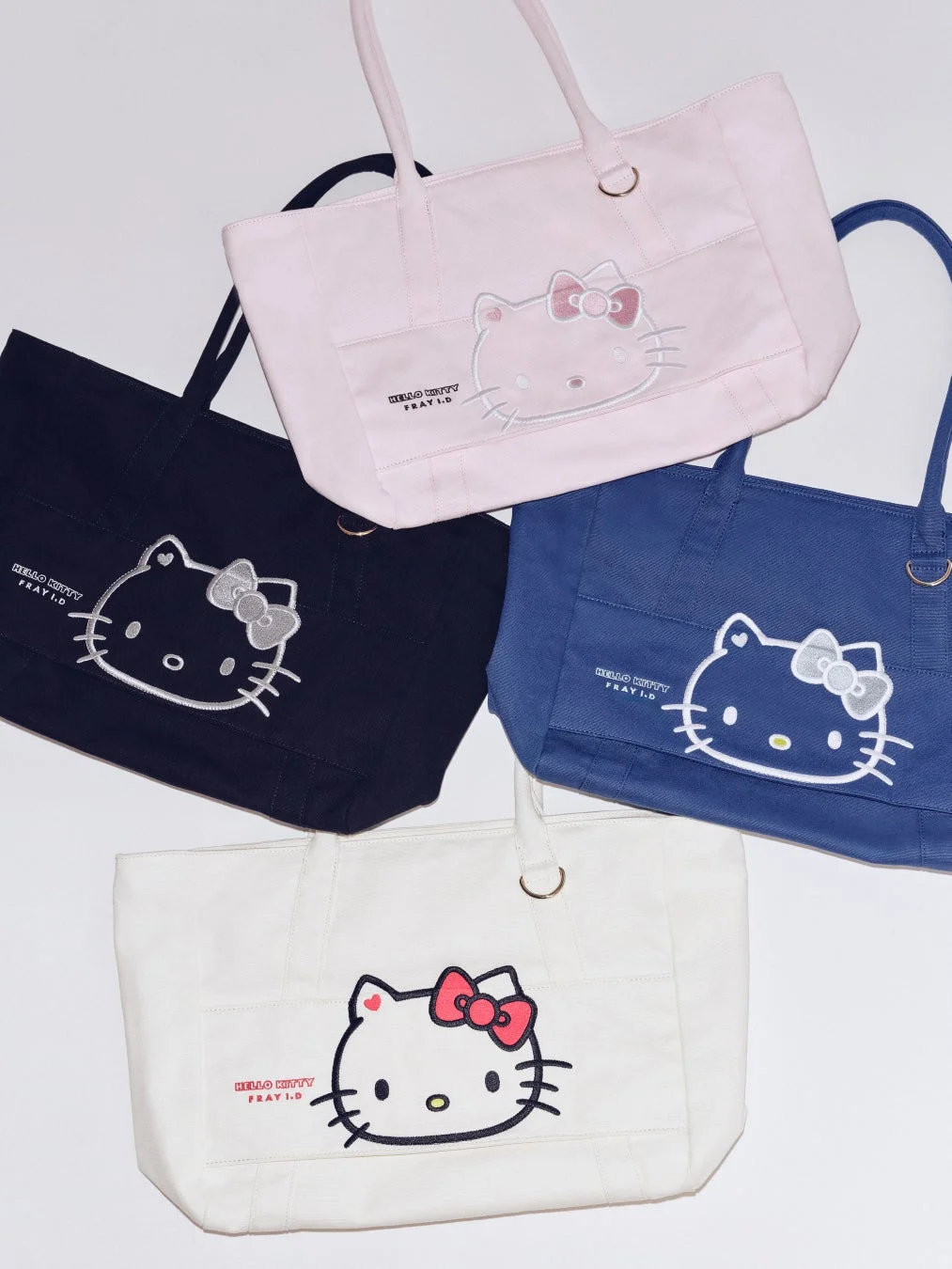 ハローキティ2wayキャリーオンBIGトートバッグの全色展開