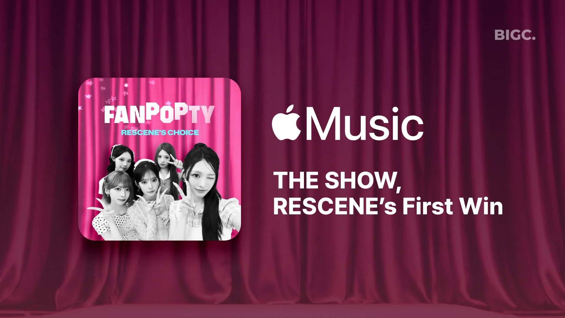 RESCENEの初勝利をApple Musicがプロモーション