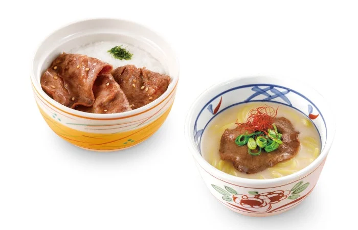 ミニ牛タンとろろ丼・ミニ牛骨白湯ラーメン