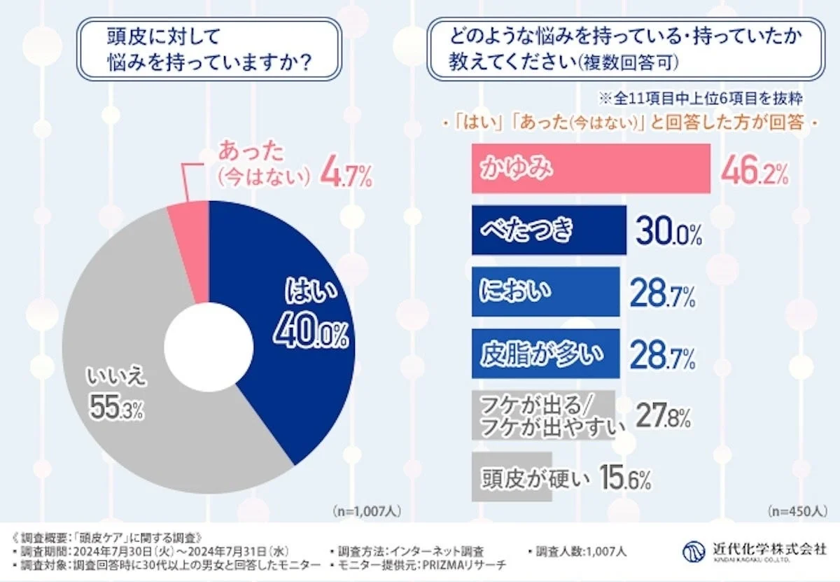 頭皮に関する悩み調査結果