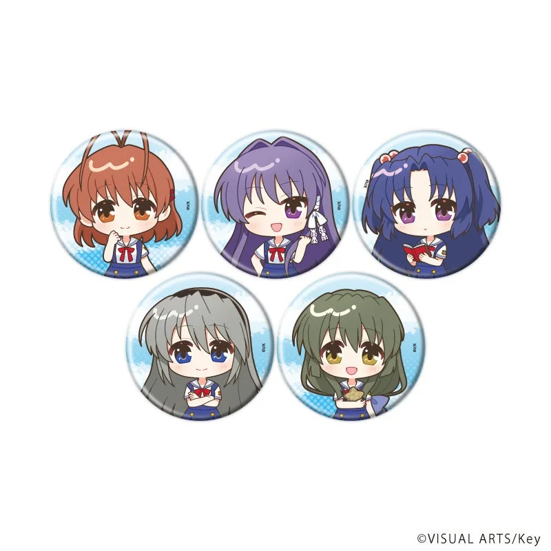 アニメ,キャラクターグッズ,缶バッジ,美少女,ちびキャラ,制服,Key,VISUAL ARTS,可愛い,コレクション