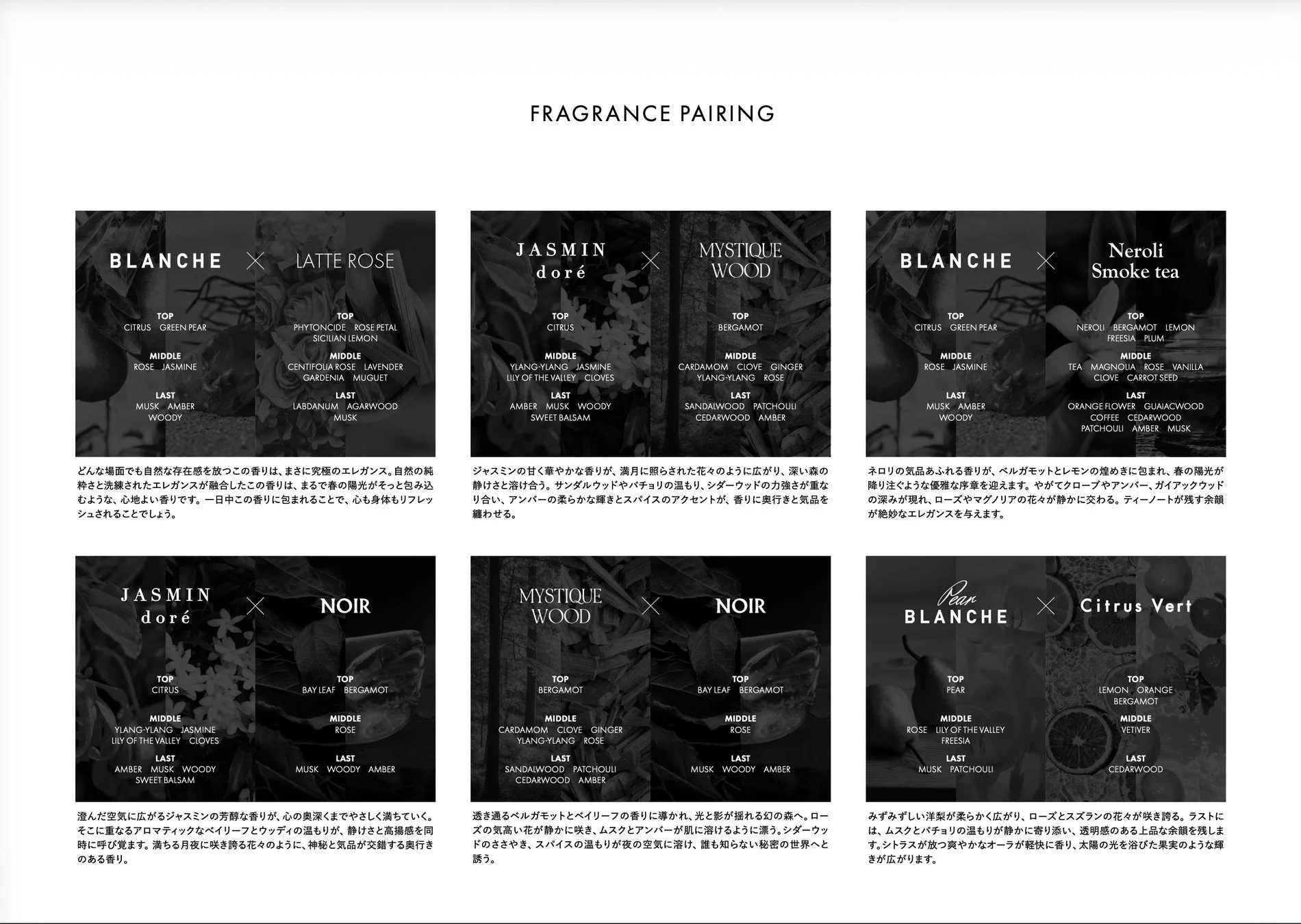 FRAGRANCE PAIRING