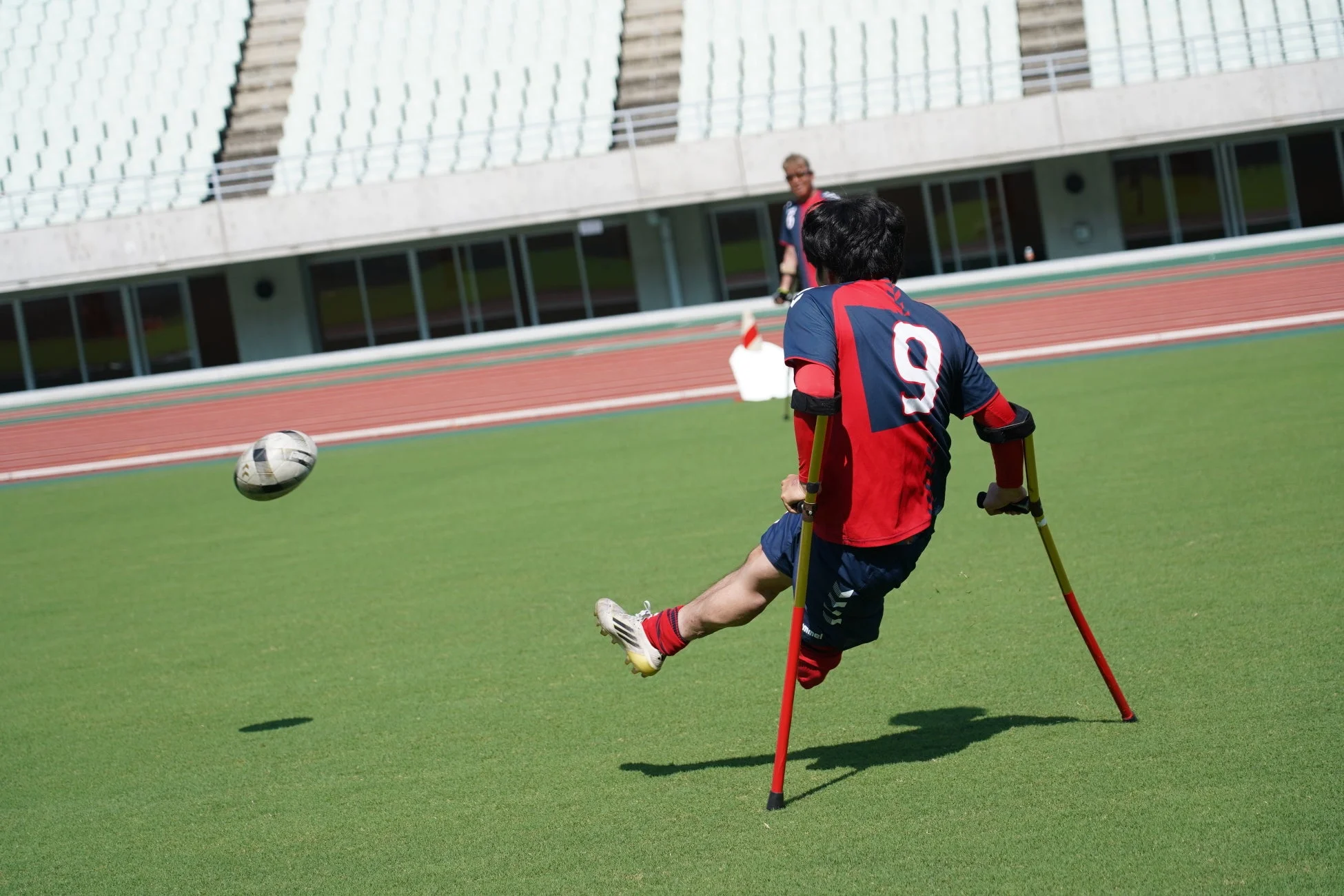 アンプティサッカー体験