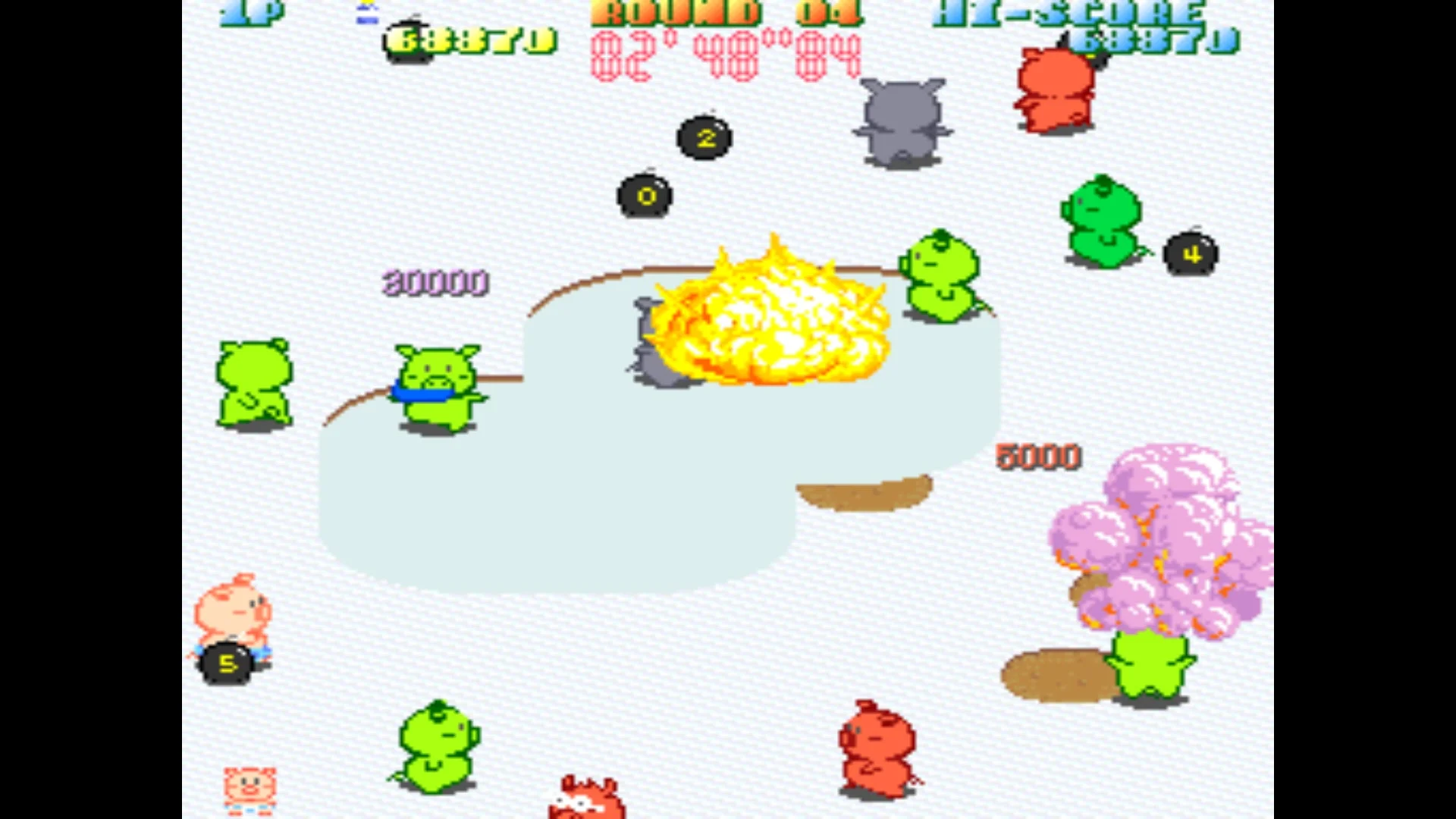 ぶたさん ゲーム画面