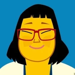 笑顔の女性イラスト