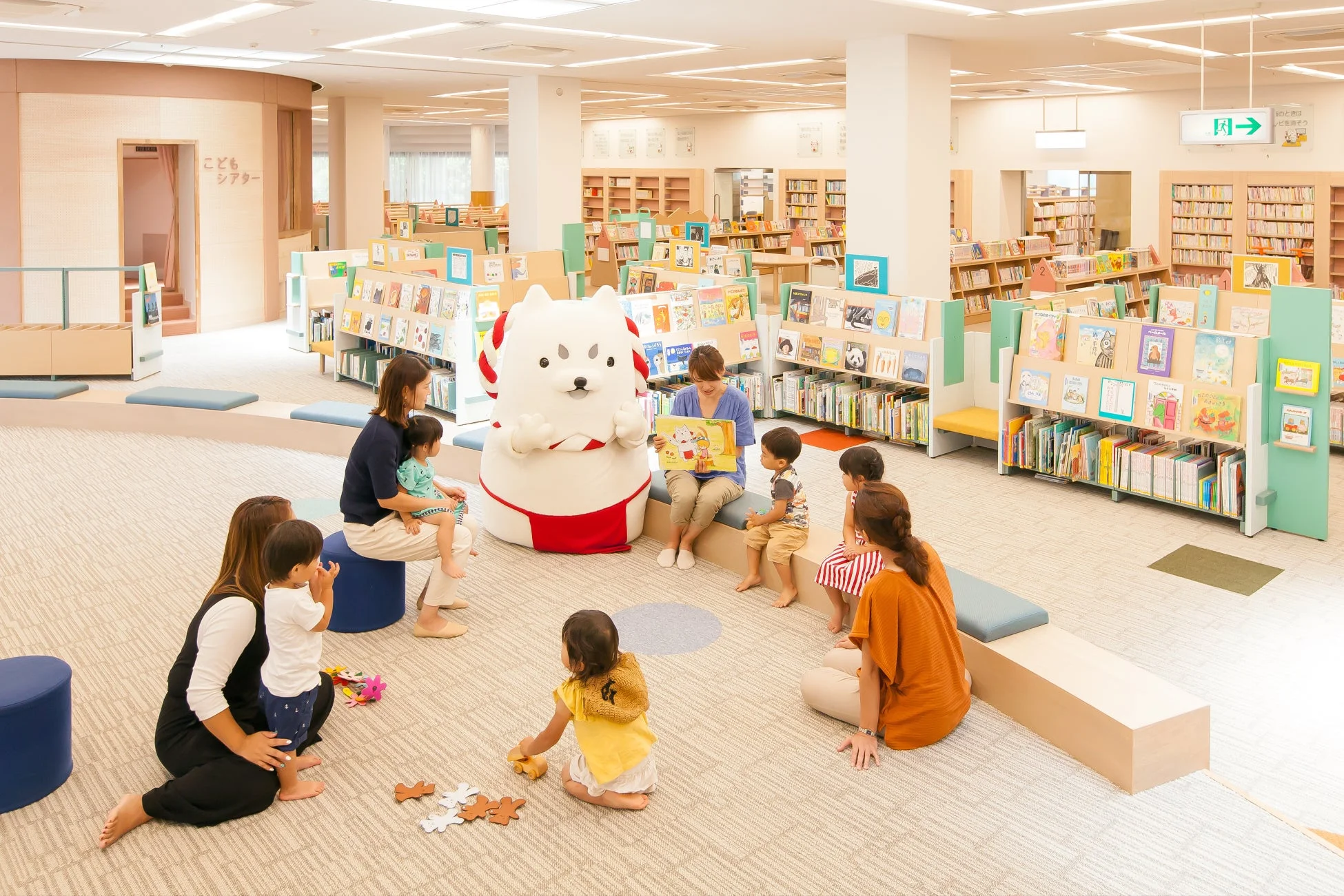 子育て支援施設での読み聞かせ