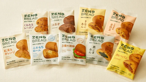 リニューアルされたZENBブレッドシリーズのパッケージ