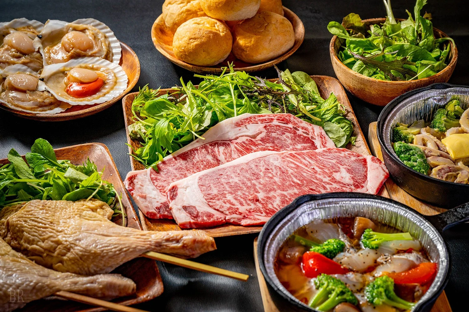 バーベキューの食材