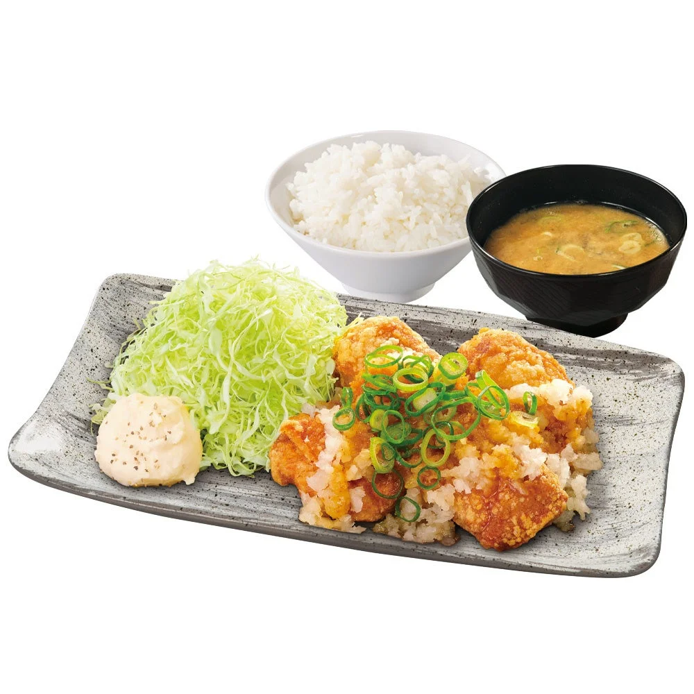 ねぎおろしからあげ定食