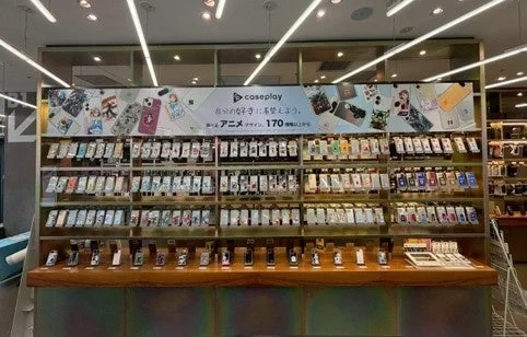 caseplayのスマートフォンケース売り場