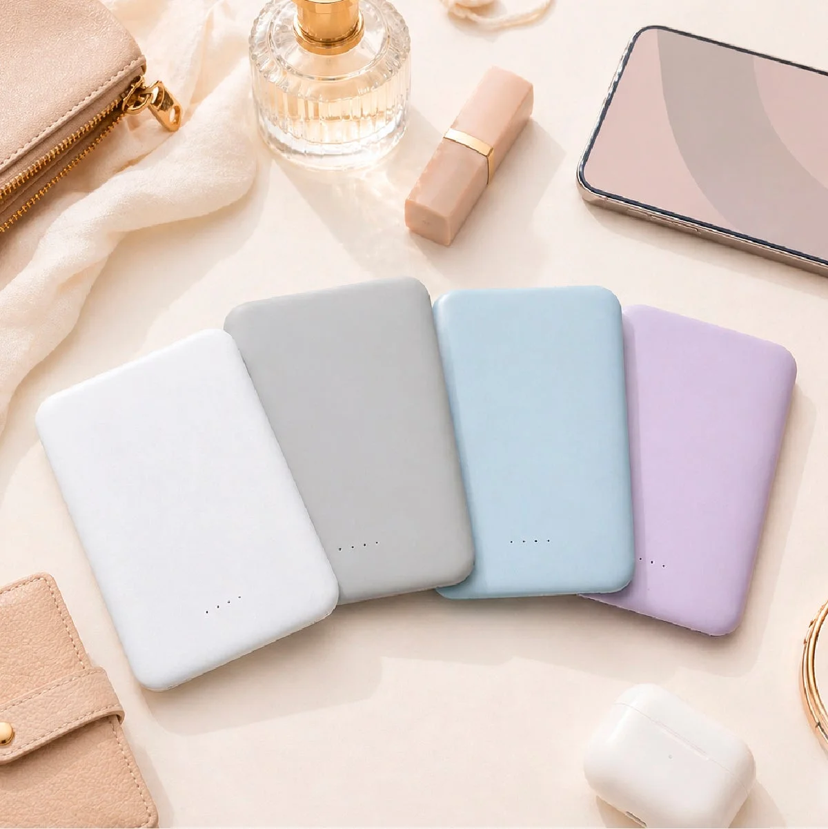 モバイルバッテリーと小物