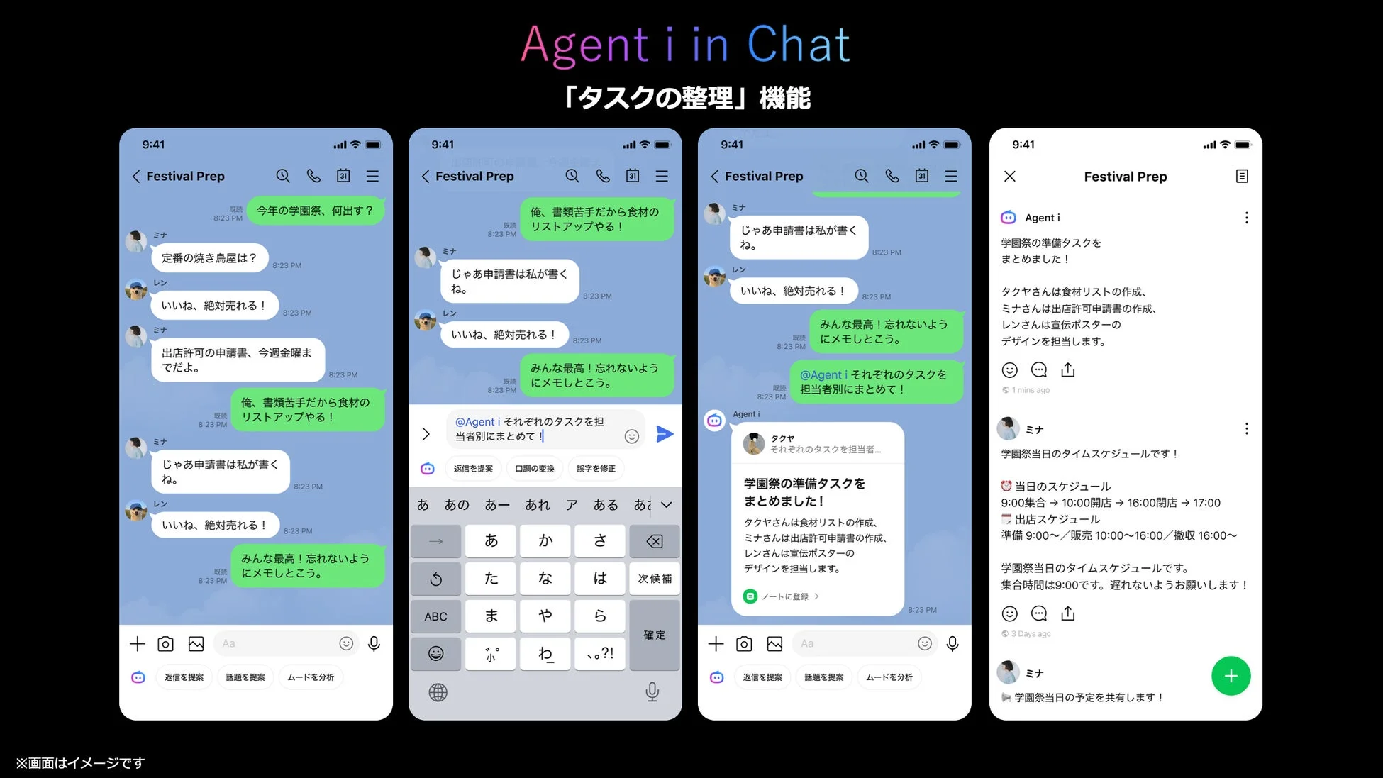 Agent i in Chat タスクの整理機能