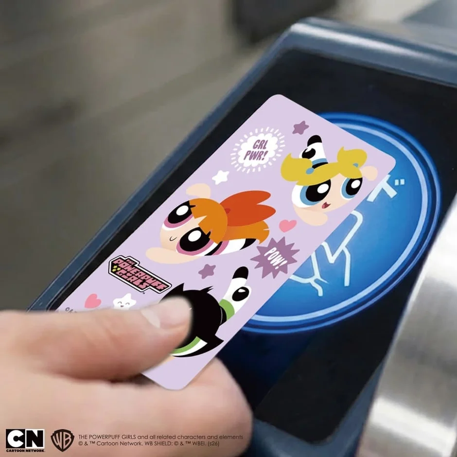ICカードに貼った様子