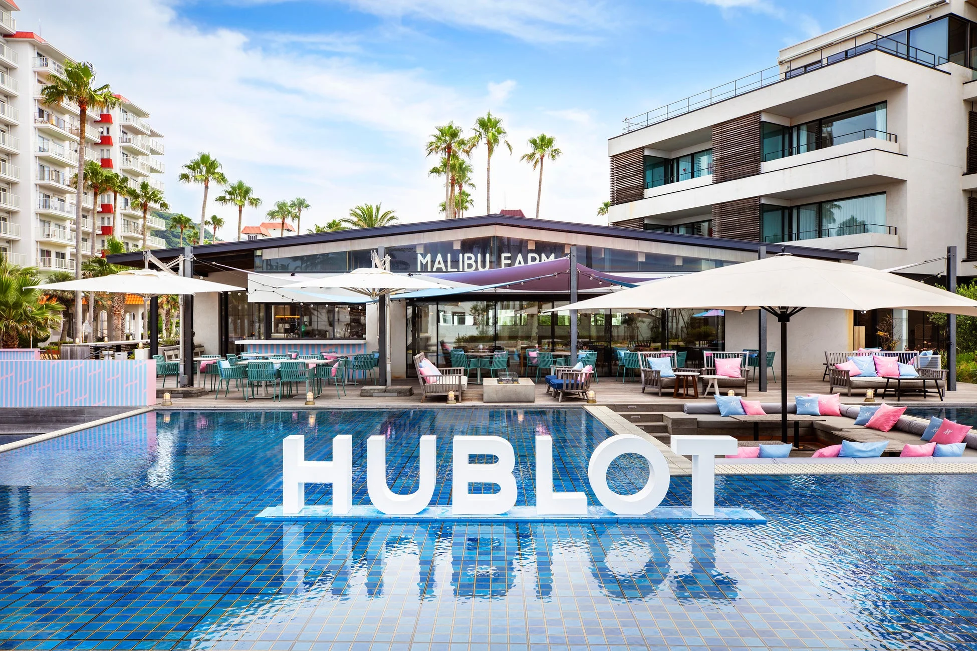 HUBLOT SUMMER LOUNGEの様子