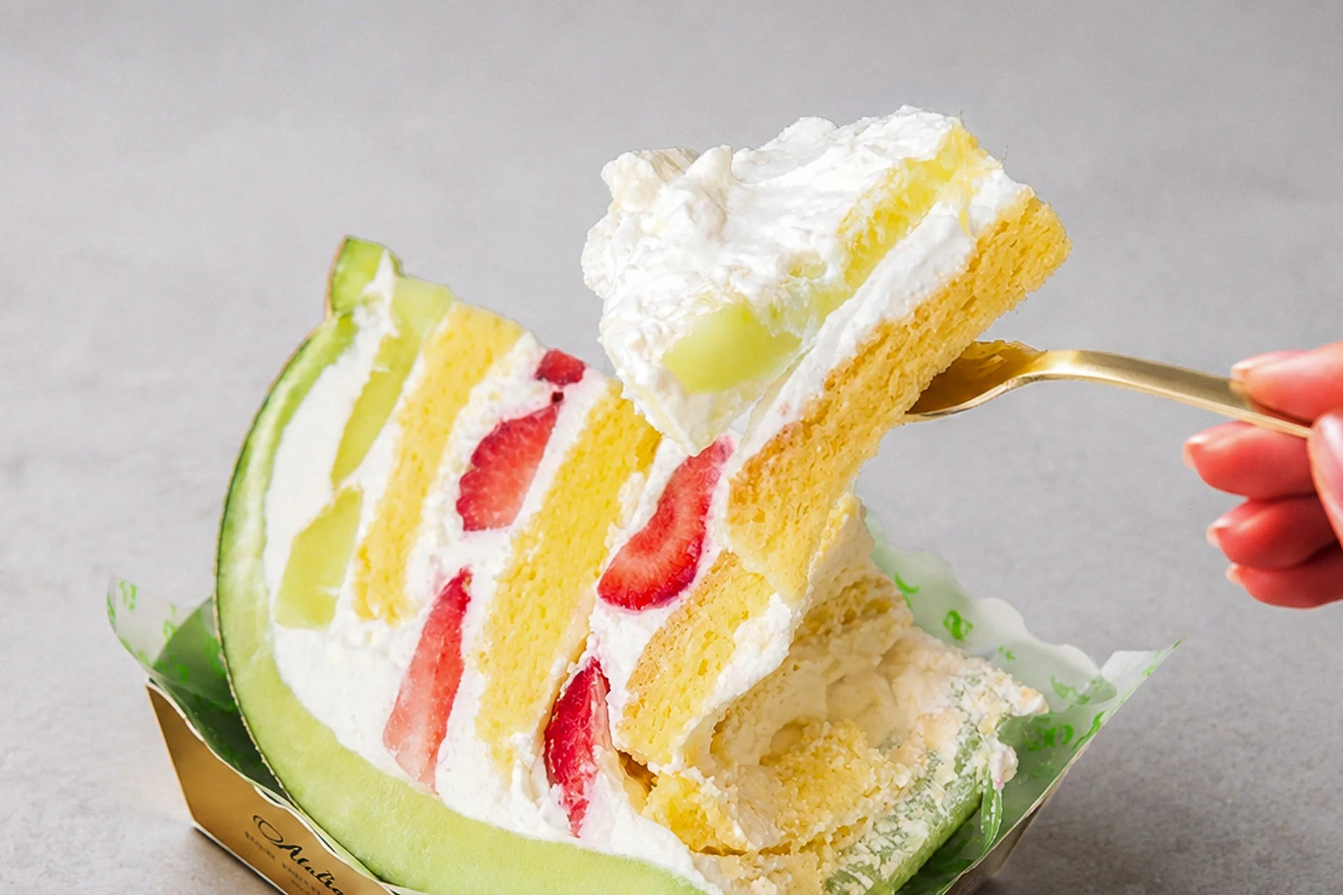 ケーキの断面