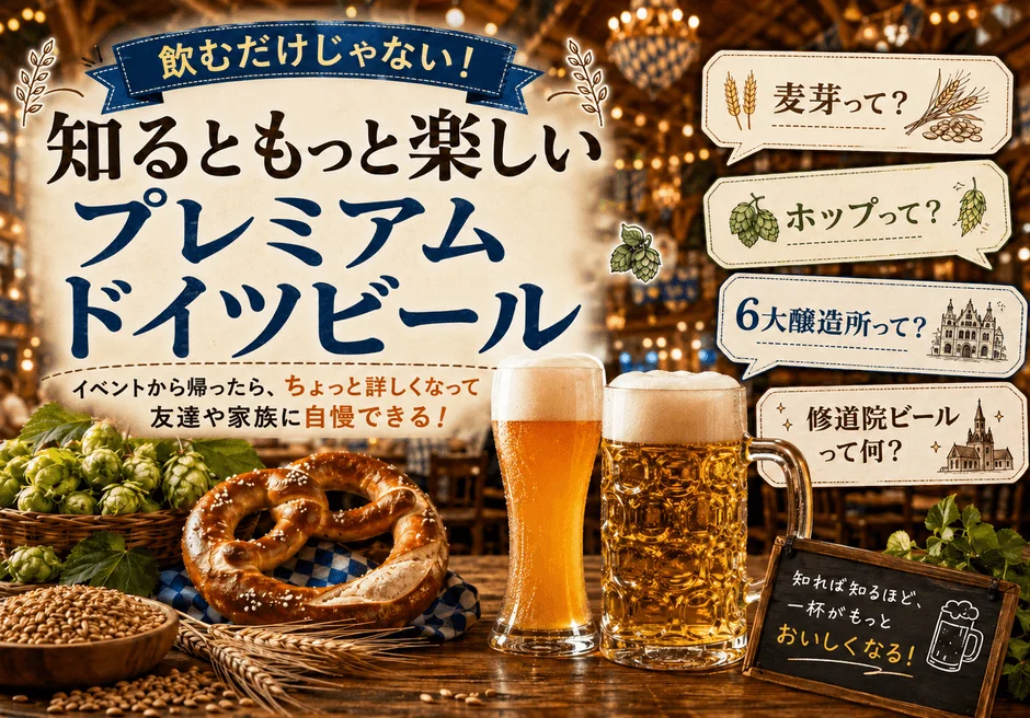 ドイツビールに関する知識を深めることを提案する画像