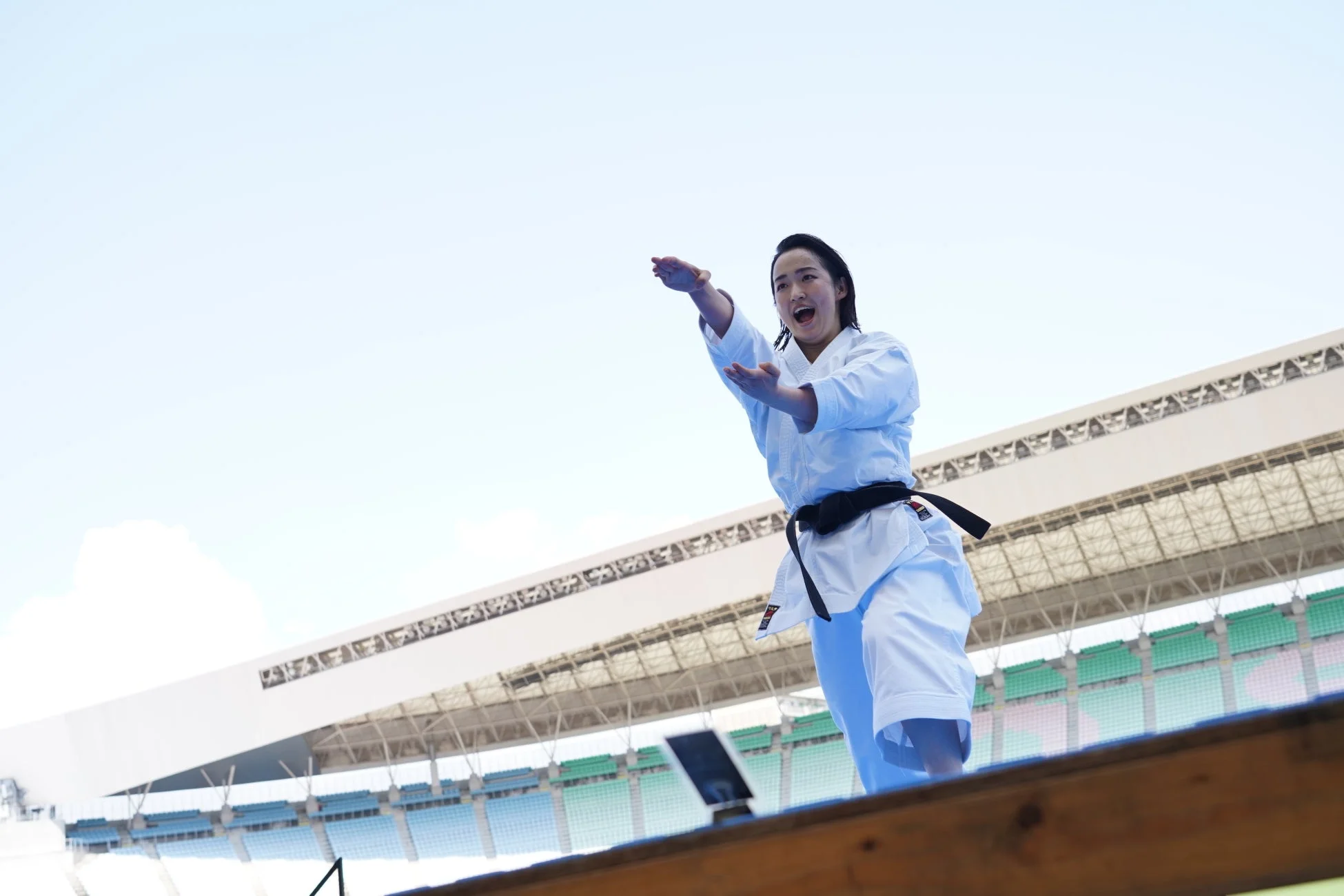 清水希容さんの空手形演武