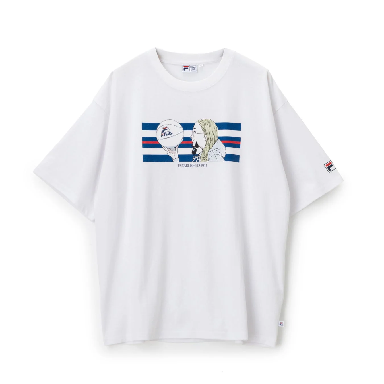 白Tシャツ バスケットボール少女