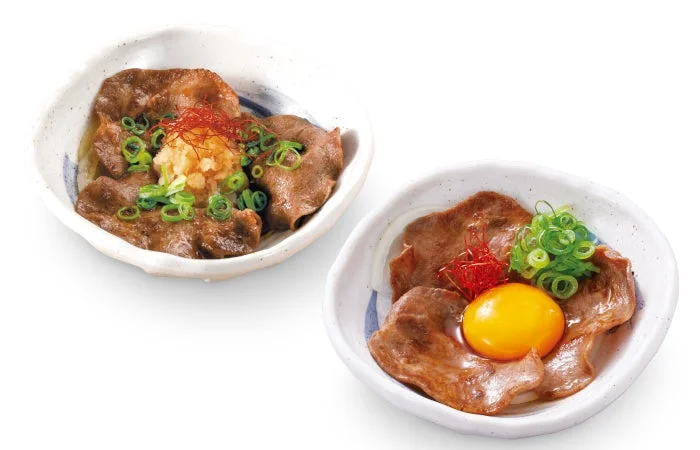 牛タンおろしポン酢・月見牛タン