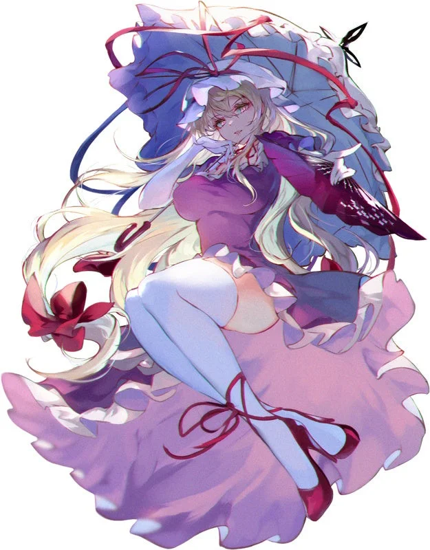 金髪の女性のイラスト