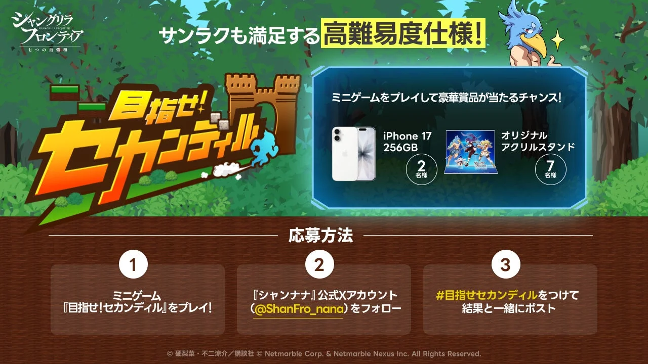 目指せセカンディル ミニゲームキャンペーン