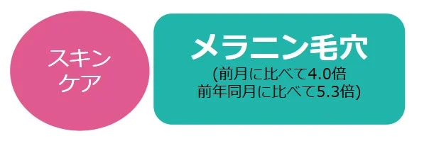 スキンケアトレンド：メラニン毛穴