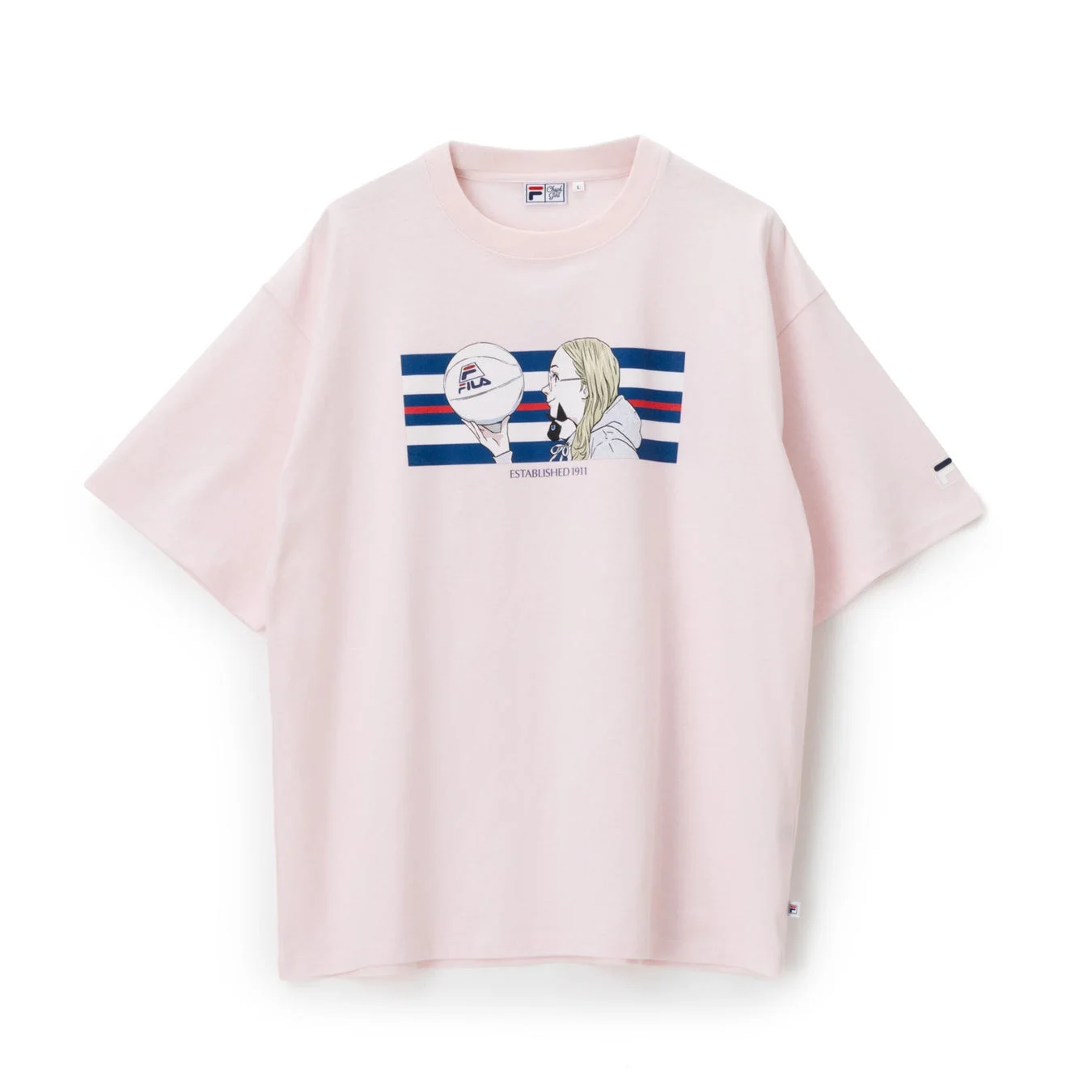 ピンクTシャツ バスケットボール少女
