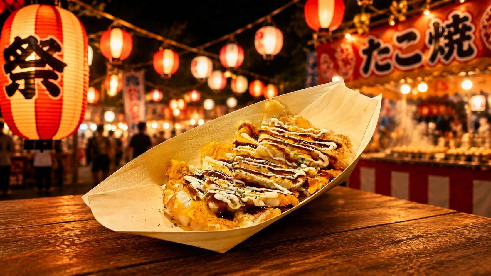 熱々のたこ焼き
