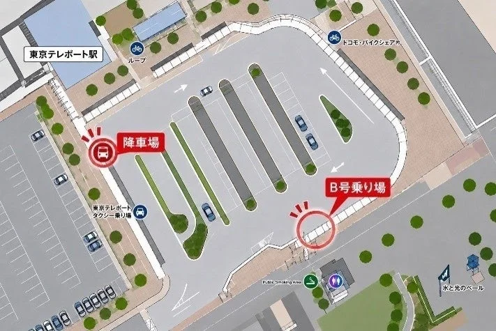 東京テレポート駅周辺案内図