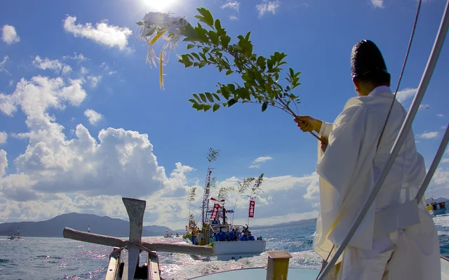 福岡のみあれ祭の海上神事