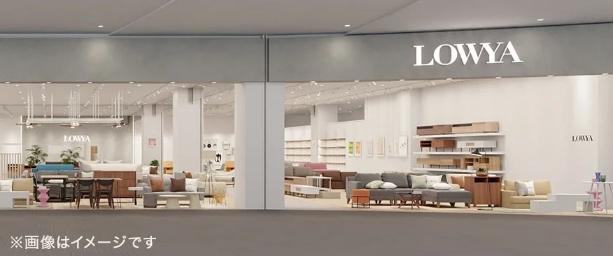 LOWYAの家具店ショールームの様子