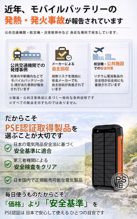 PSE認証取得の重要性