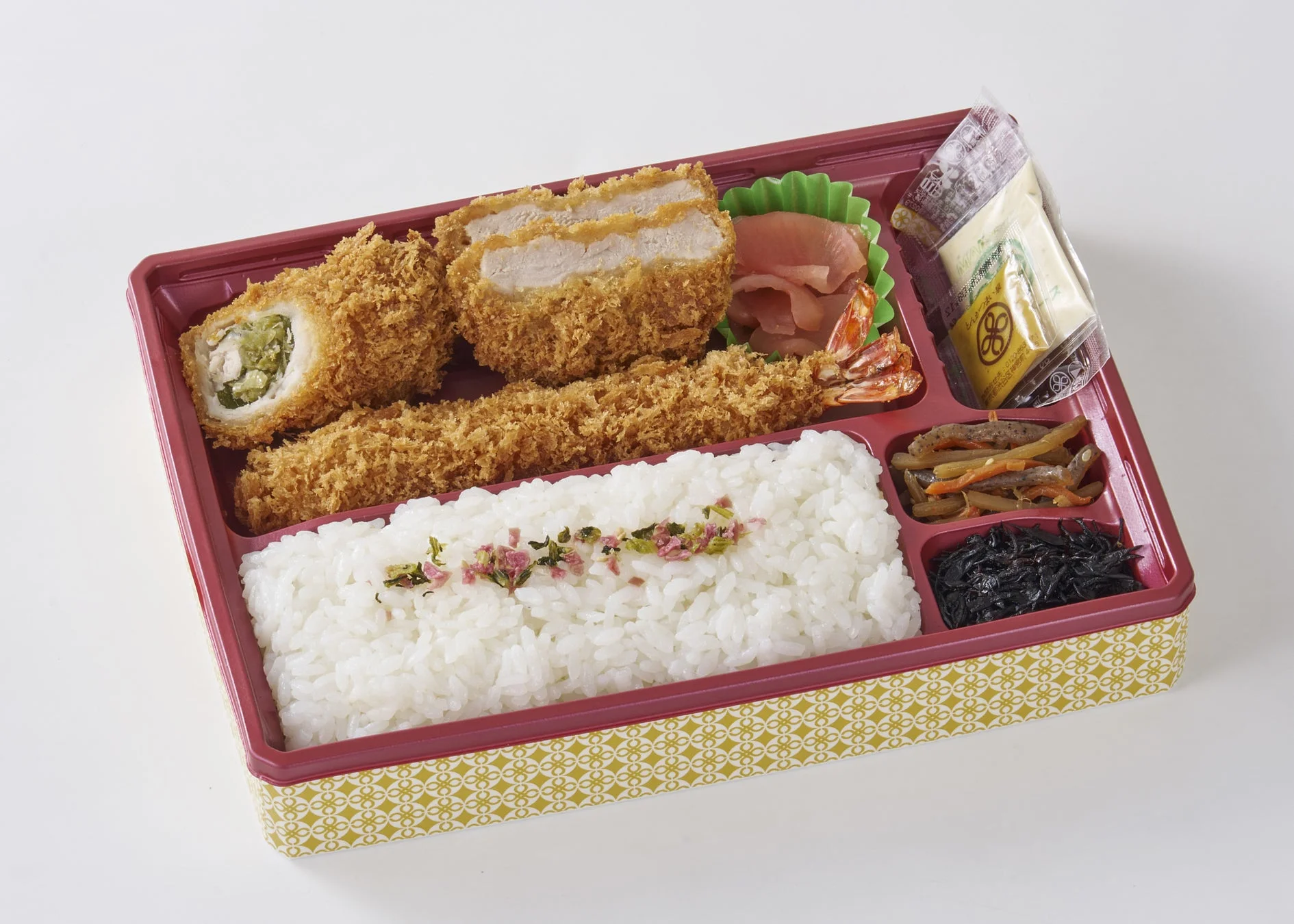 秋のミックスフライ弁当