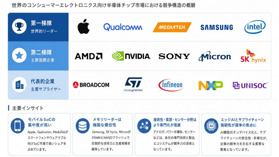 半導体チップ市場における競争構造