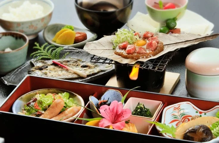 平湯温泉 岡田旅館の朝食