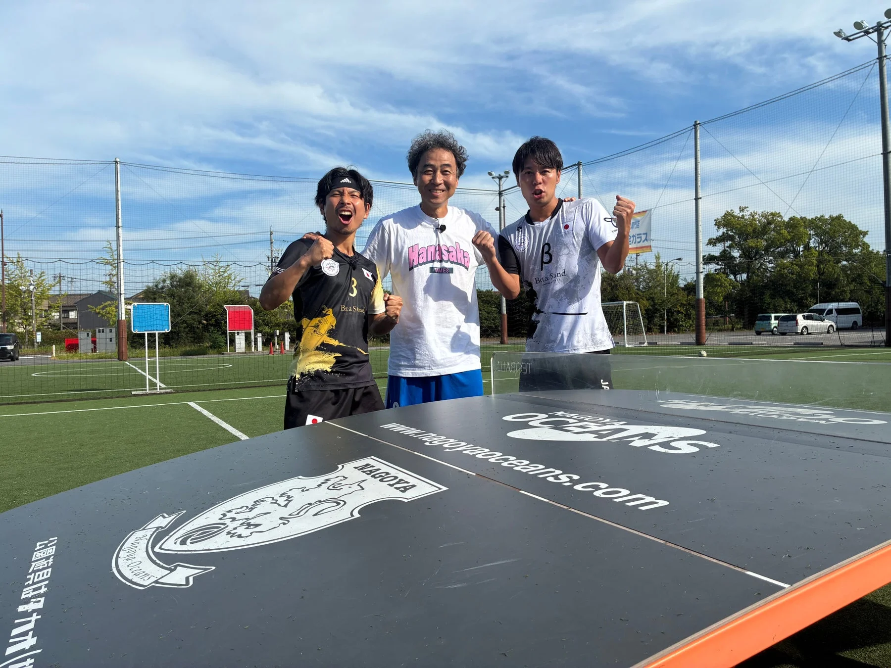 テックボールに挑戦するワッキー氏