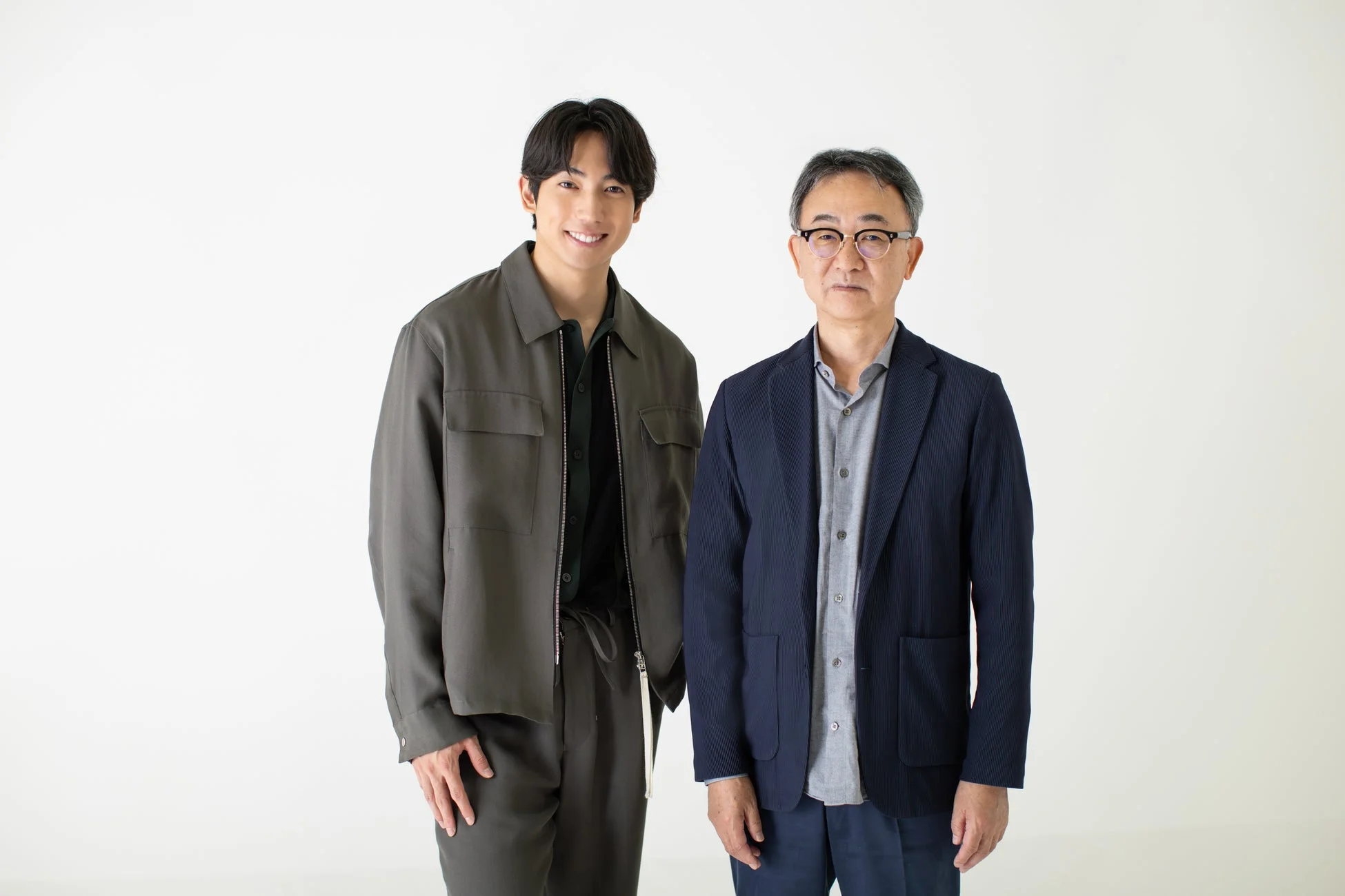 有澤樟太郎さんと池井戸潤さんの対談風景