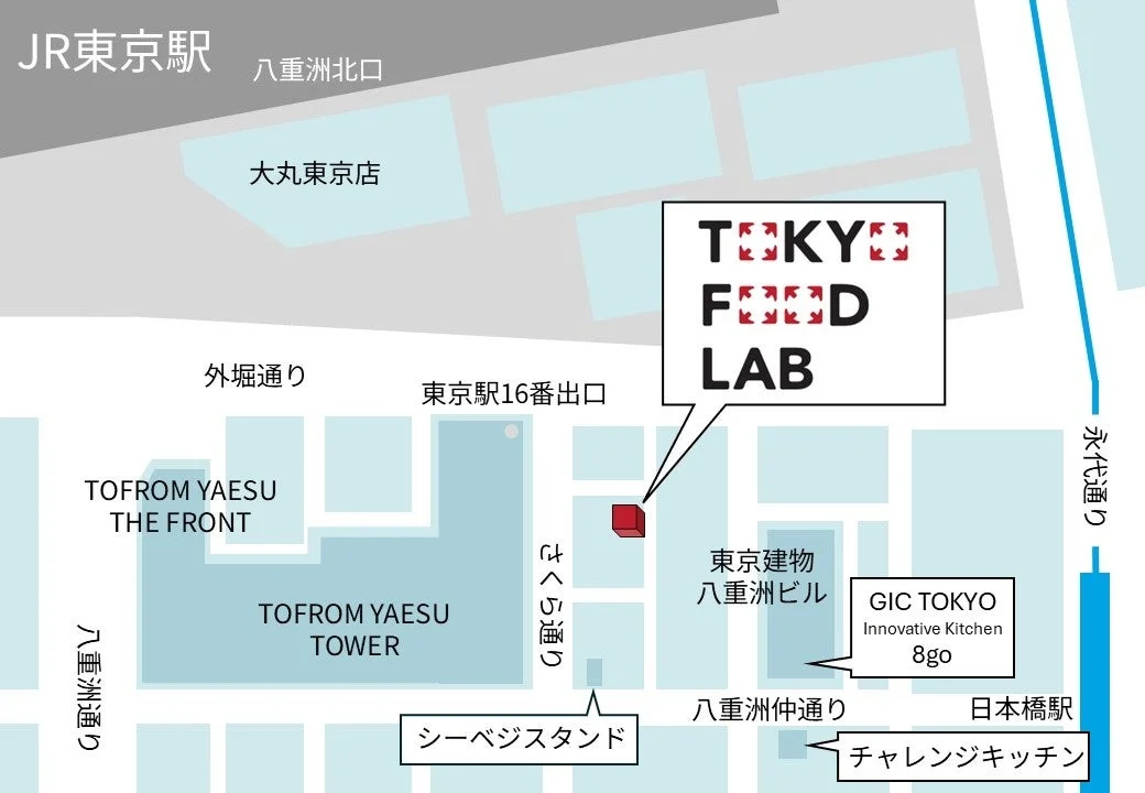 TOKYO FOOD LAB位置図