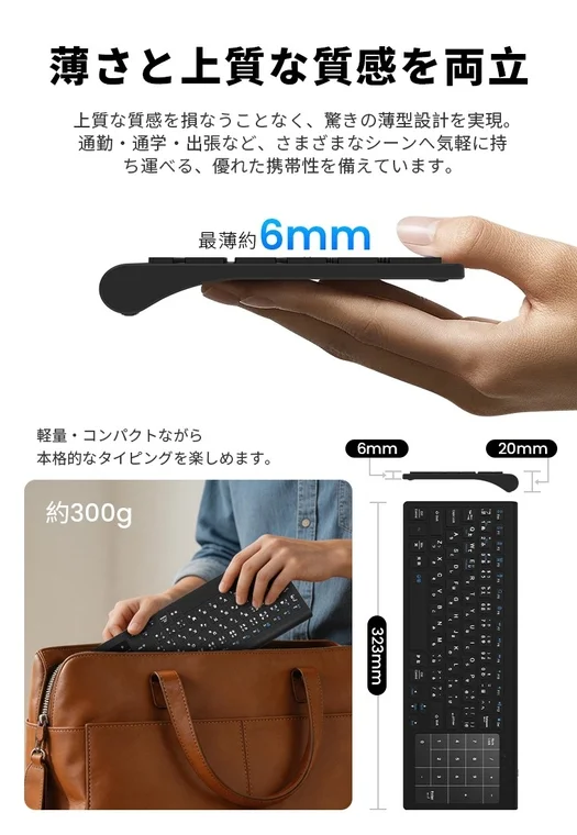 薄型軽量設計