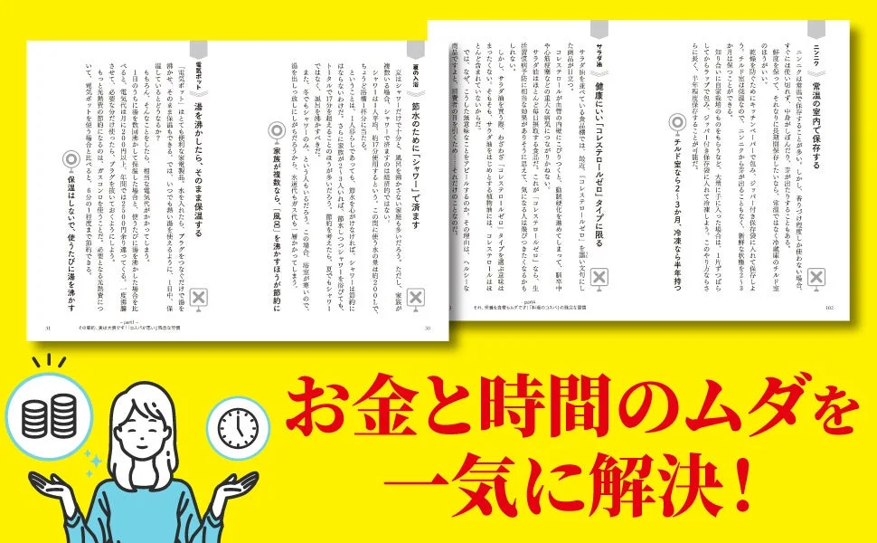 お金と時間のムダを一気に解決！