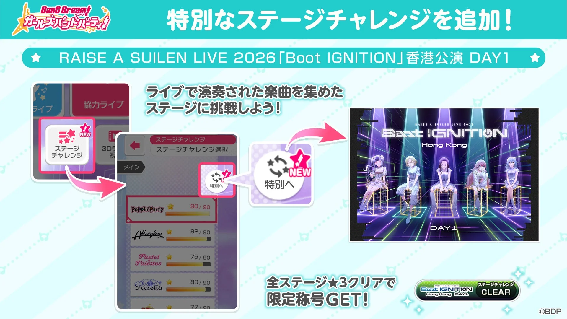 ガルパ ステージチャレンジ DAY1
