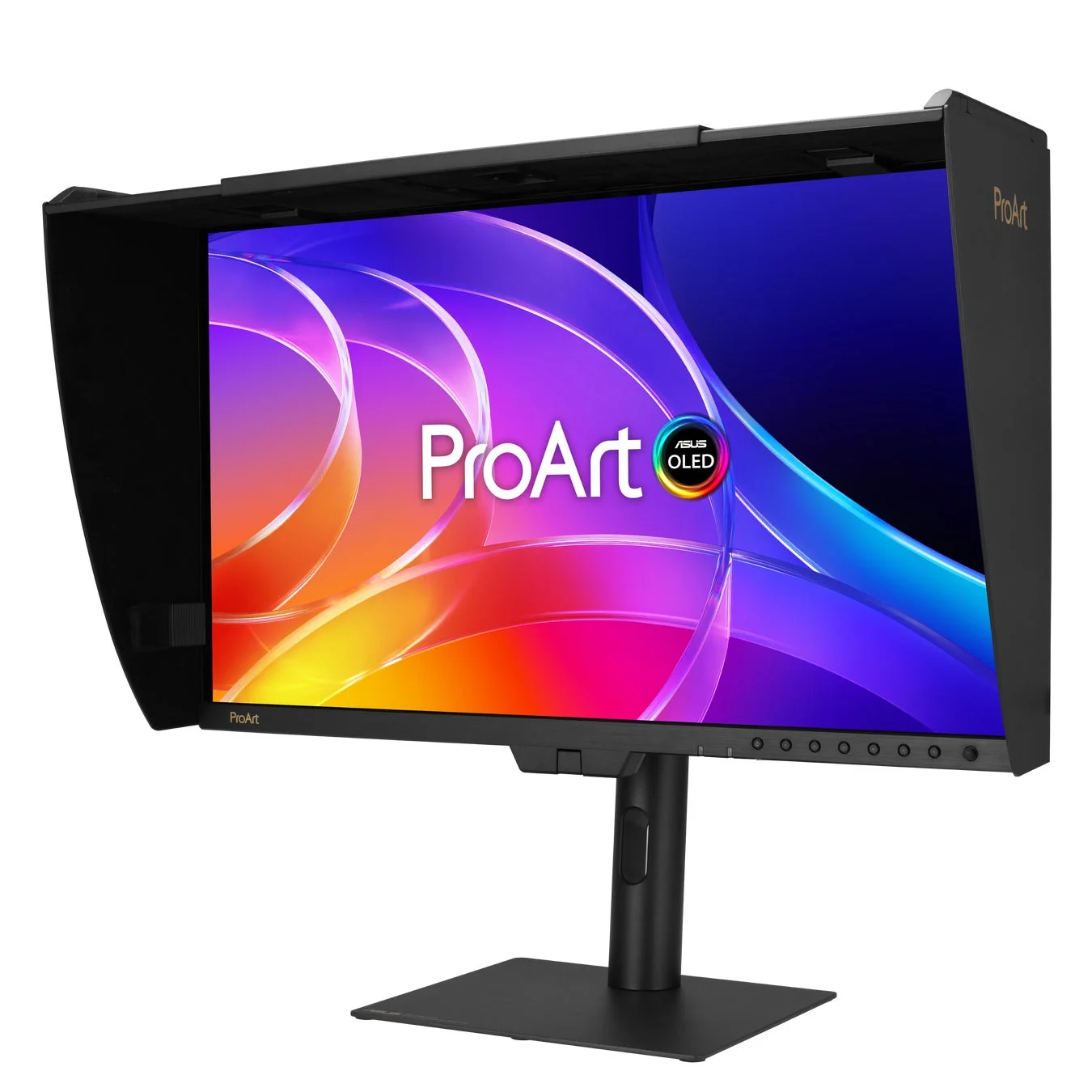 液晶モニター、ディスプレイ、プロフェッショナル、ASUS、ProArt、OLED、モニターフード、グラフィックデザイン、カラーマネジメント、PC周辺機器