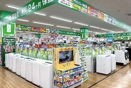 リユース家電売り場の様子