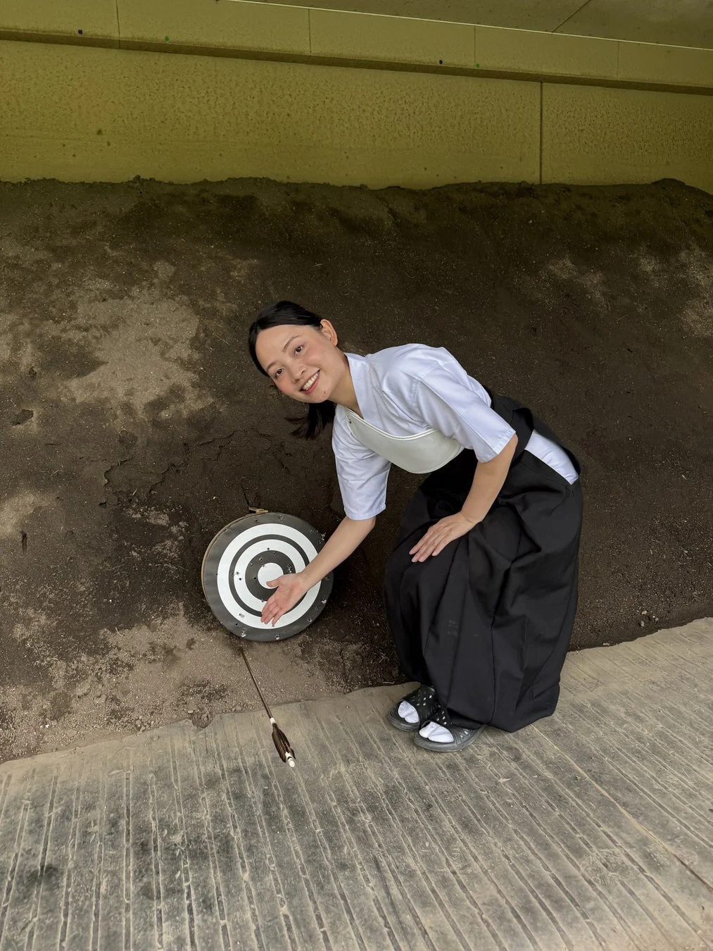弓道体験の様子