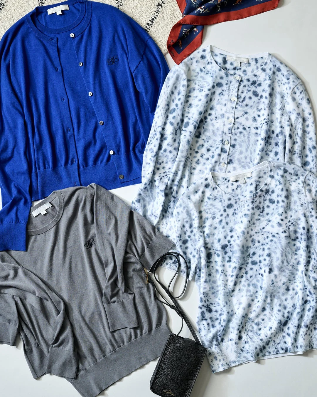 Cardigan & Short-Sleeve Twinset