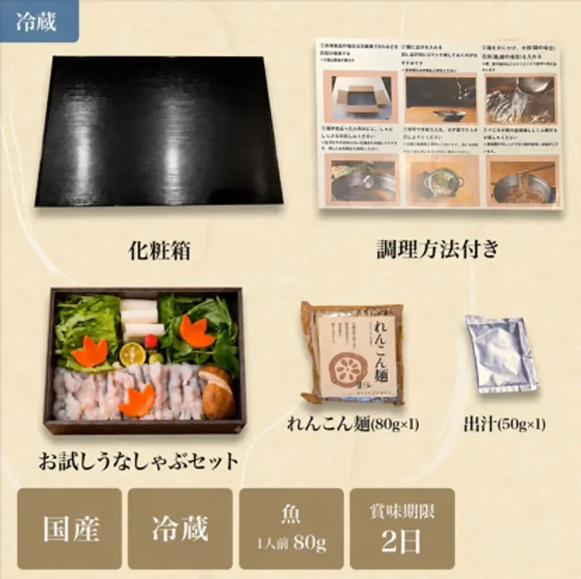 お試しうなしゃぶセット内容