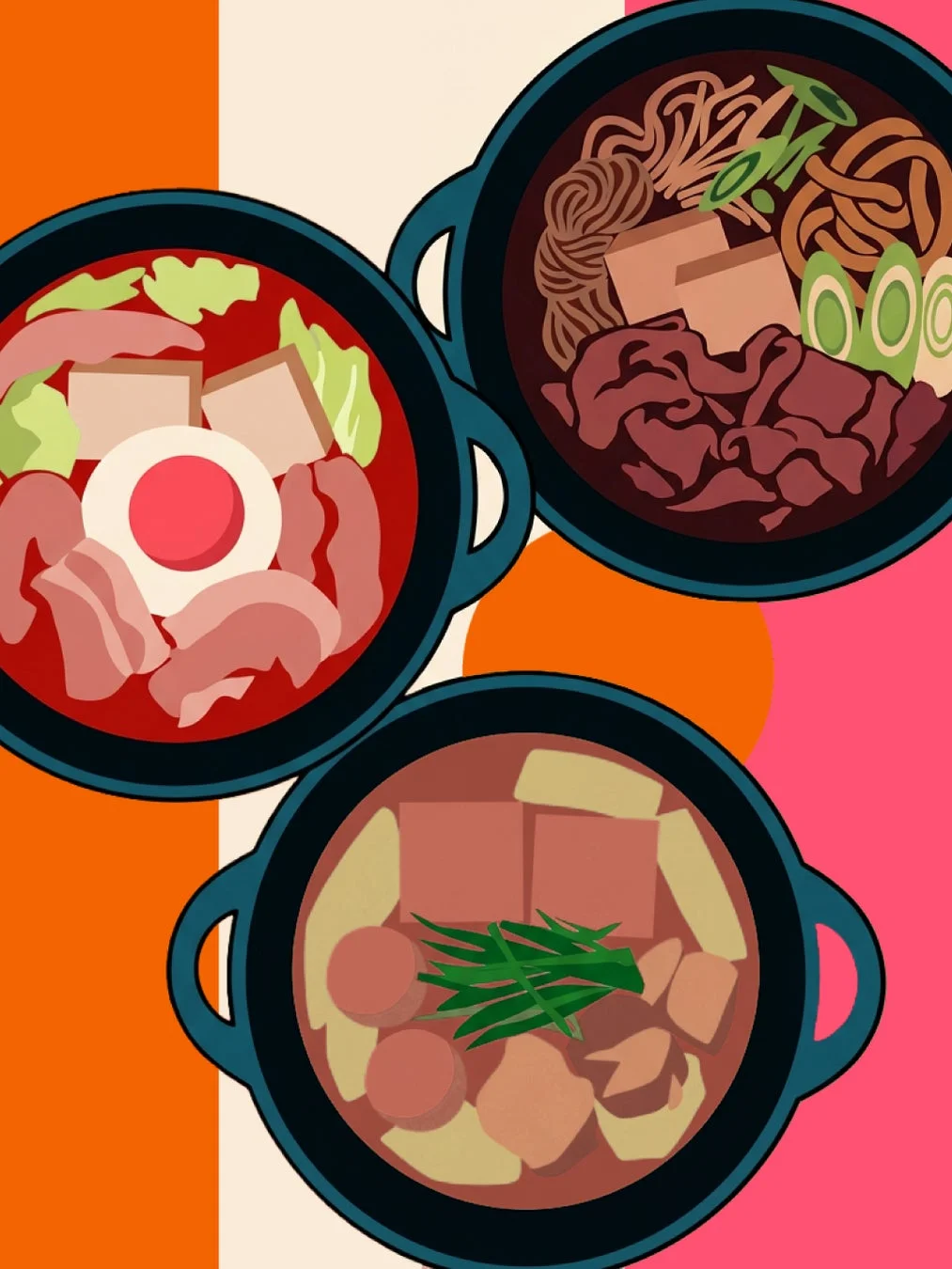 鍋料理のイラスト